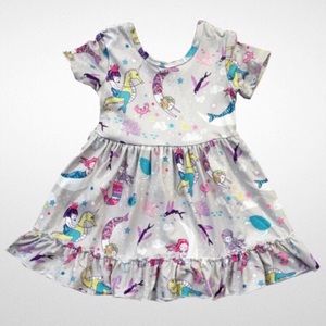 New Mermaid ruffle dress